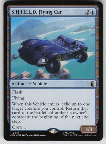 D flying car rare - s.h.i.e.l.d.,