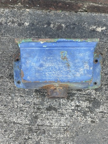 Vintage cast iron drain - cast, hopper