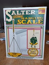 Salter Brass Antique Hanging Scale 22lb . In Original Box. Never Used. Rare