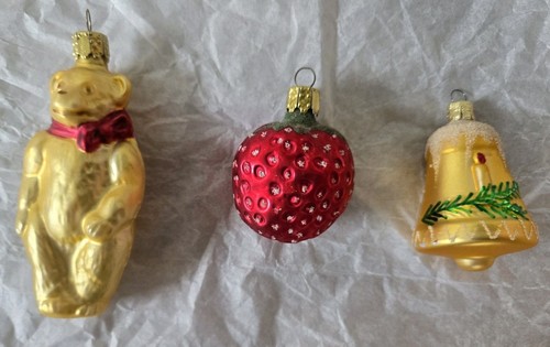 Vtg blown glass christmas - glass,