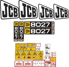 JCB 8027 ZTS Mini Digger Decal