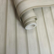 3D Effect Wooden Slats Beige