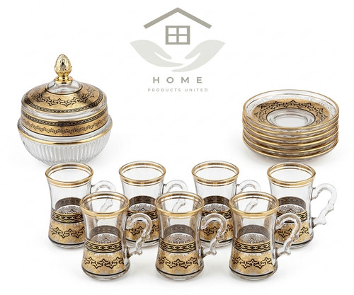 Turkish kahwa 6pcs - turkish, glass