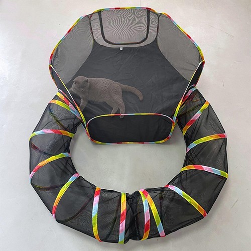 Cat tent with tunnel - tent,