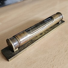 An Antique Brass Pocket Spirit Level, 5 Inches Long