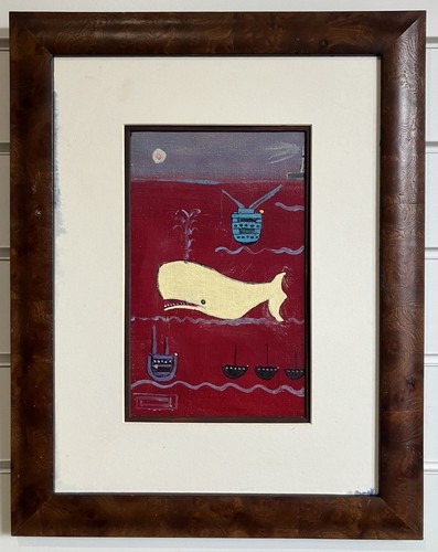 Vintage oil painting ives - vintage,