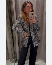 ZARA BLACK SILVER SEQUINNED