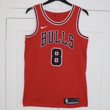Nike Chicago Bulls NBA Jersey Size Small Fan Edition Zach LaVine No. 8 Red Vgc