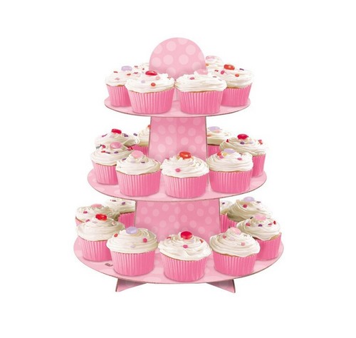 Baby shower pink cupcake - pink, treat