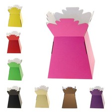 30 x Quality Florist Aqua Box Living Vase Hand Tie Boxes Assorted Colours