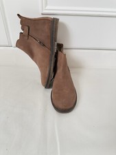 New Russell And Bromley Tan Leather Ankle Boots Size Eu 34 Uk 1.5