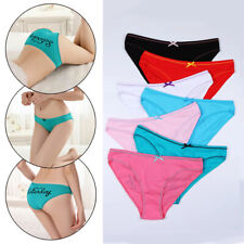 7 Pack Underwear Womens Knickers Briefs Cotton Breathable Low-rise Sport Panties