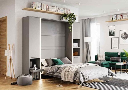Modern vertical wall bed set - modern,