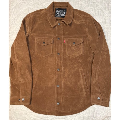 Levis mens faux - suede, trucker