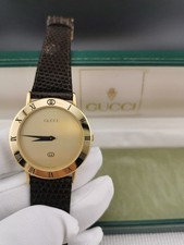 Vintage Gucci 3000M 33mm Gold Dial Quartz Men's  Watch band/battery New