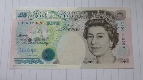 Almost unc five pounds - unc, £5