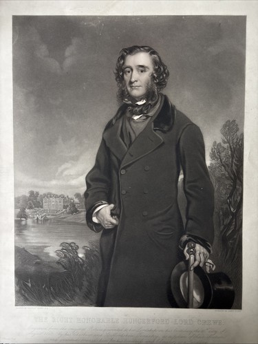 Antique mezzotint engraving - antique,