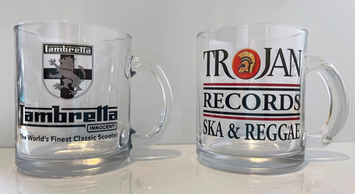 Trojan glass mug lambretta - trojan,