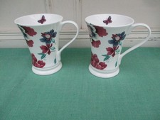 2 x Laura Ashley Mugs Floral