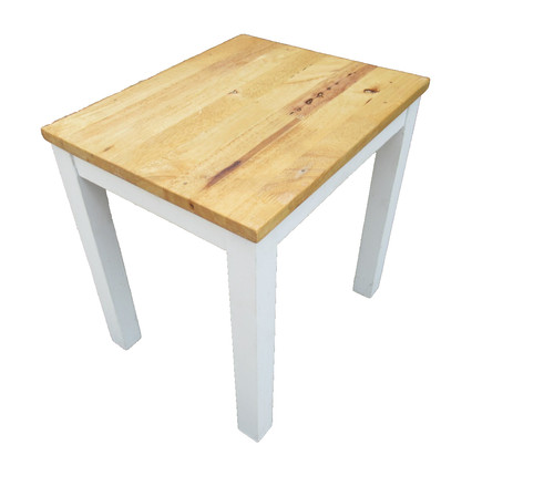 Vintage small side table solid - side,