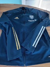 Leeds United Full Zip Adidas Training Jacket, Medium, Very Good Condition