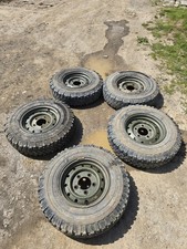 land rover defender 90 110 wolf wheels and Michelin xzl tyres 7.50 16 set of 5 