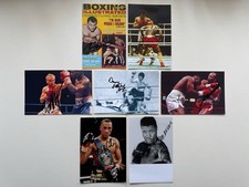 Boxing Signed 6” x 4” Photographs X7