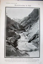 Old Antique Print 1906