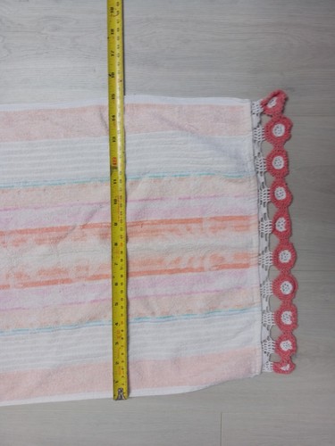 Hand towel with made - , lace