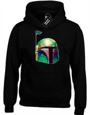 FETT POP ART HOODY HOODIE STAR JEDI WARS YODA BOBA BOUNTY HUNTER FAN GIFT IDEA