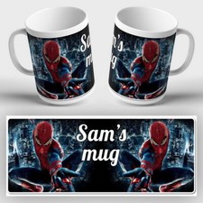 MARVEL PERSONALISED Mug Ceramic or Unbreakable Avengers Spider-Man Super Heroes
