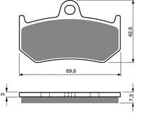 Brake Disc Pads Rear Goldfren