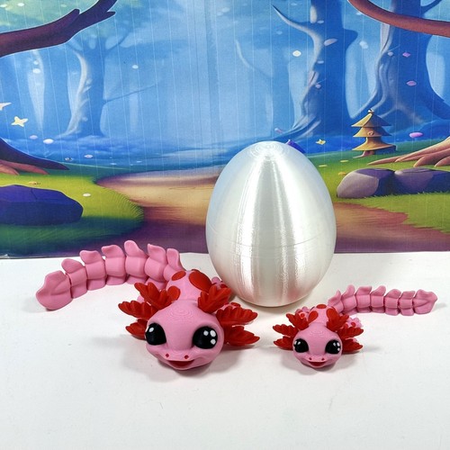 2pcs printed axolotl with - printed,