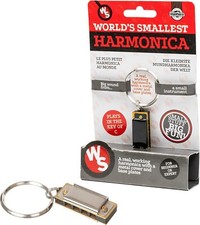 WORLD'S SMALLEST HARMONICA | KEYRING PORTABLE MUSICAL INSTRUMENT MINI HARMONICA