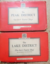 Ordnance Survey 1960 Lake District  + Peak District MAPS