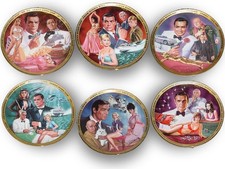James Bond 007 Six Collectors Plates From Franklin Mint, Limited Edition