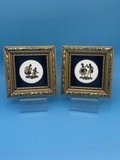 Pair Hand Made Enamel on