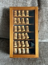 John Urwin The Life of Christ Rare Full Set of 24 Wooden Thimbles in Display Box