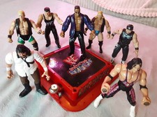 Classic WWF Rubber Figures and Ring.