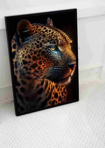 Jaguar cat eyes stare - cat, poster