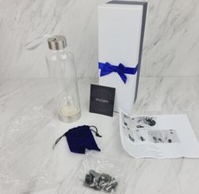 Glass Water Bottle + Shungite