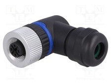 1 pcs x BULGIN - PXPPAM12RAF03ASTPG9 - Plug, M12, PIN: 3, female, A code-DeviceN