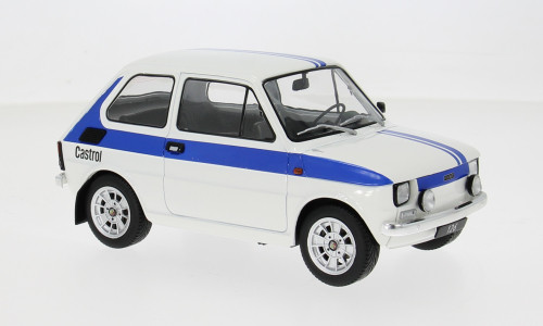 1972 fiat 126 - white, blue