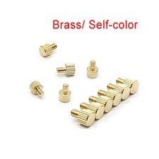 Brass Flat Knurled Thumb Screws Slingshot Sight Hand Grip Knob Bolts  M3x4.5mm