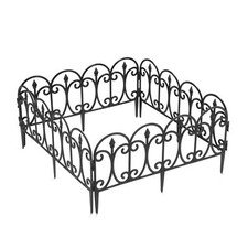 6/12/18pcs Garden Lawn Edging Plastic Flexible Picket Fencing Border Path Edge