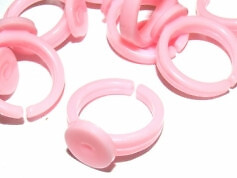 Kids ring blanks pink - blanks,