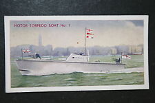 Royal Navy Motor Torpedo Boat No1     Vintage  Picture  Card  EE19M