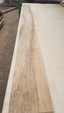 European Walnut Wood Veneer - 1 NATURAL WOOD SHEET - 2400mm x 185mm