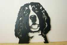 Springer Spaniel Metal Face Wall Art / Garden Sculpture