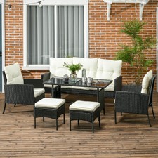 Rattan Garden Furniture Set w/